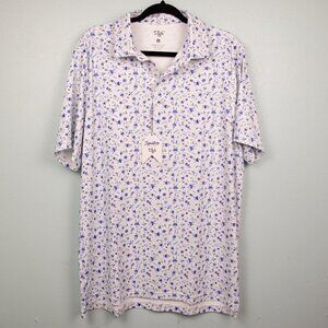 1764 Golf BBQ Party novelty print polo shirt-L